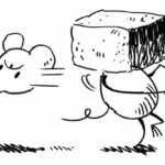 Ignatz throws his head instead of his iconic brick.